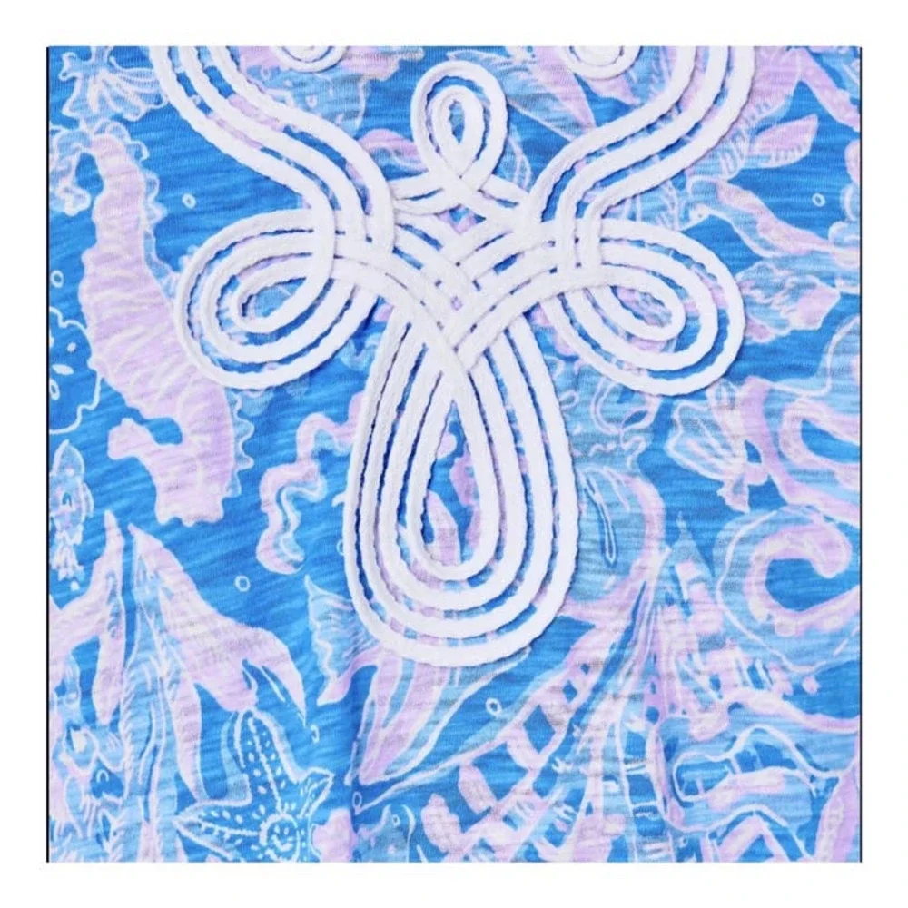 Lilly Pulitzer | Size XS Marco Island Tunic Top Shirt Blouse Floral Ocean